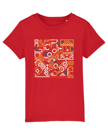 ABSTRACT GEOMETRIC 7 Red