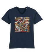 ABSTRACT GEOMETRIC 7 Tricou mânecă scurtă guler V Bărbat Presenter