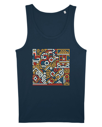 ABSTRACT GEOMETRIC 7 Navy