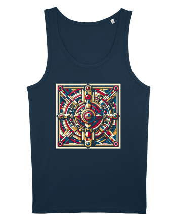 ABSTRACT GEOMETRIC 8 Navy