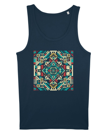 ABSTRACT GEOMETRIC MINIMALIST 8 Navy