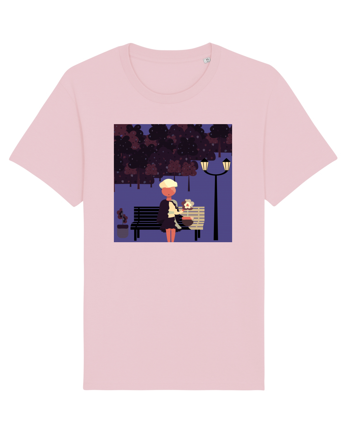 Tricou mânecă scurtă Unisex Rocker Cotton Pink