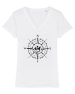 Find your way Tricou mânecă scurtă guler V Damă Evoker
