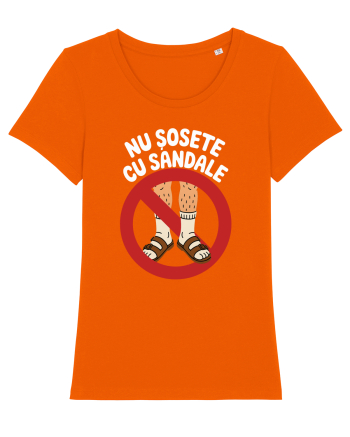 Nu Sosete cu Sandale Bright Orange