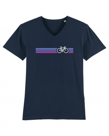 Retro Cycling Purple French Navy