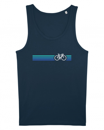 Retro Cycling Blue Navy