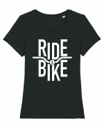 Ride A Bike Tricou mânecă scurtă guler larg fitted Damă Expresser