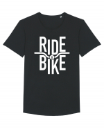 Ride A Bike Tricou mânecă scurtă guler larg Bărbat Skater