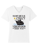 CRAZY CRUISE Tricou mânecă scurtă guler V Bărbat Presenter