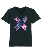 X Palms Tricou mânecă scurtă guler V Bărbat Presenter