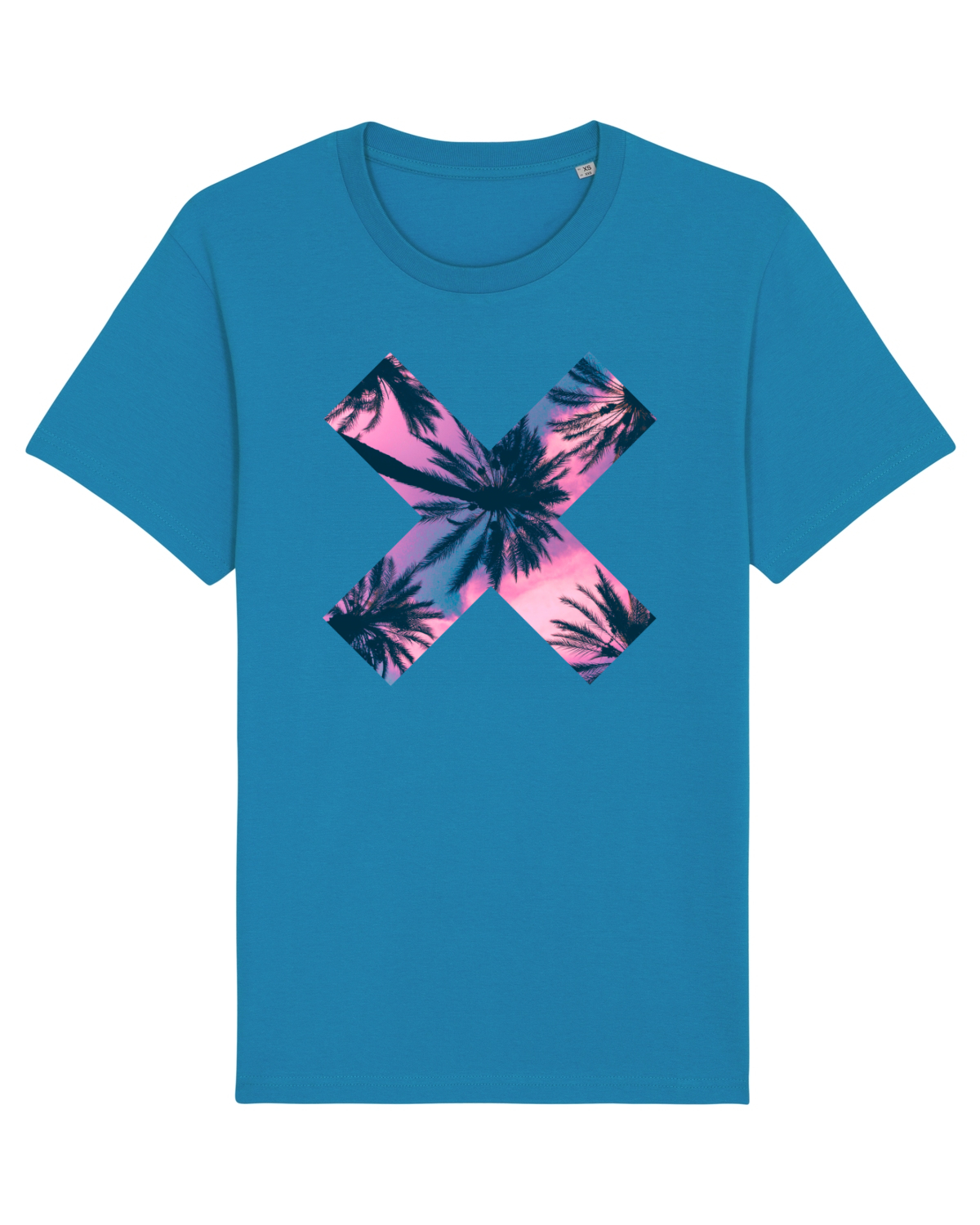 Tricou mânecă scurtă Unisex Rocker Azur