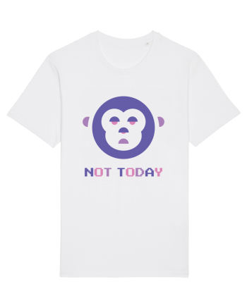 Not Today Monkey White