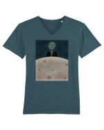 Green Martian Tricou mânecă scurtă guler V Bărbat Presenter