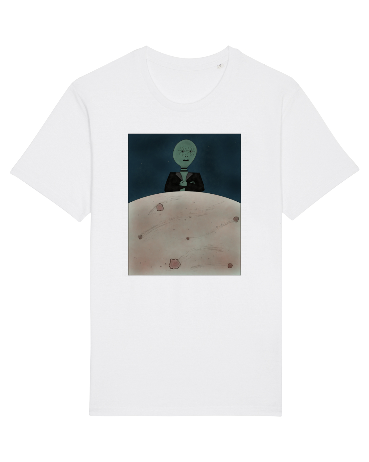 Tricou mânecă scurtă Unisex Rocker White