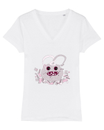 Hungry Monster Tricou mânecă scurtă guler V Damă Evoker