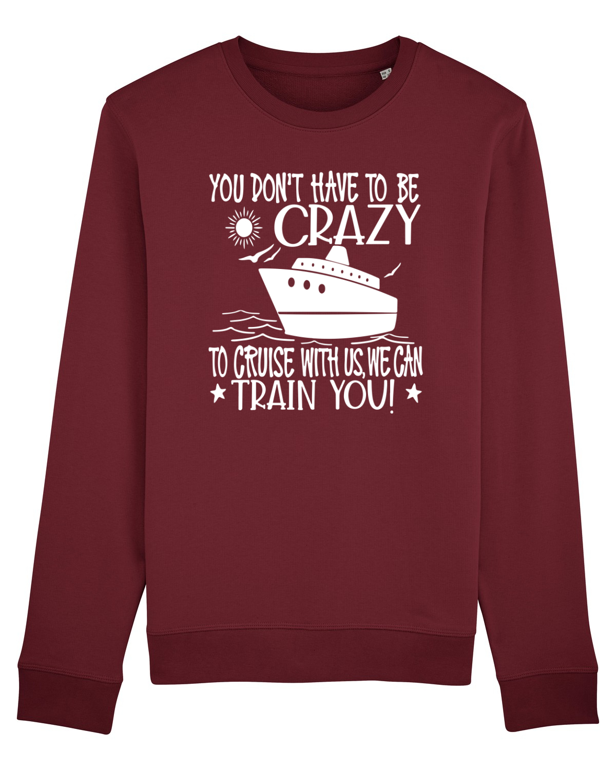 Bluză mânecă lungă Unisex Rise Burgundy