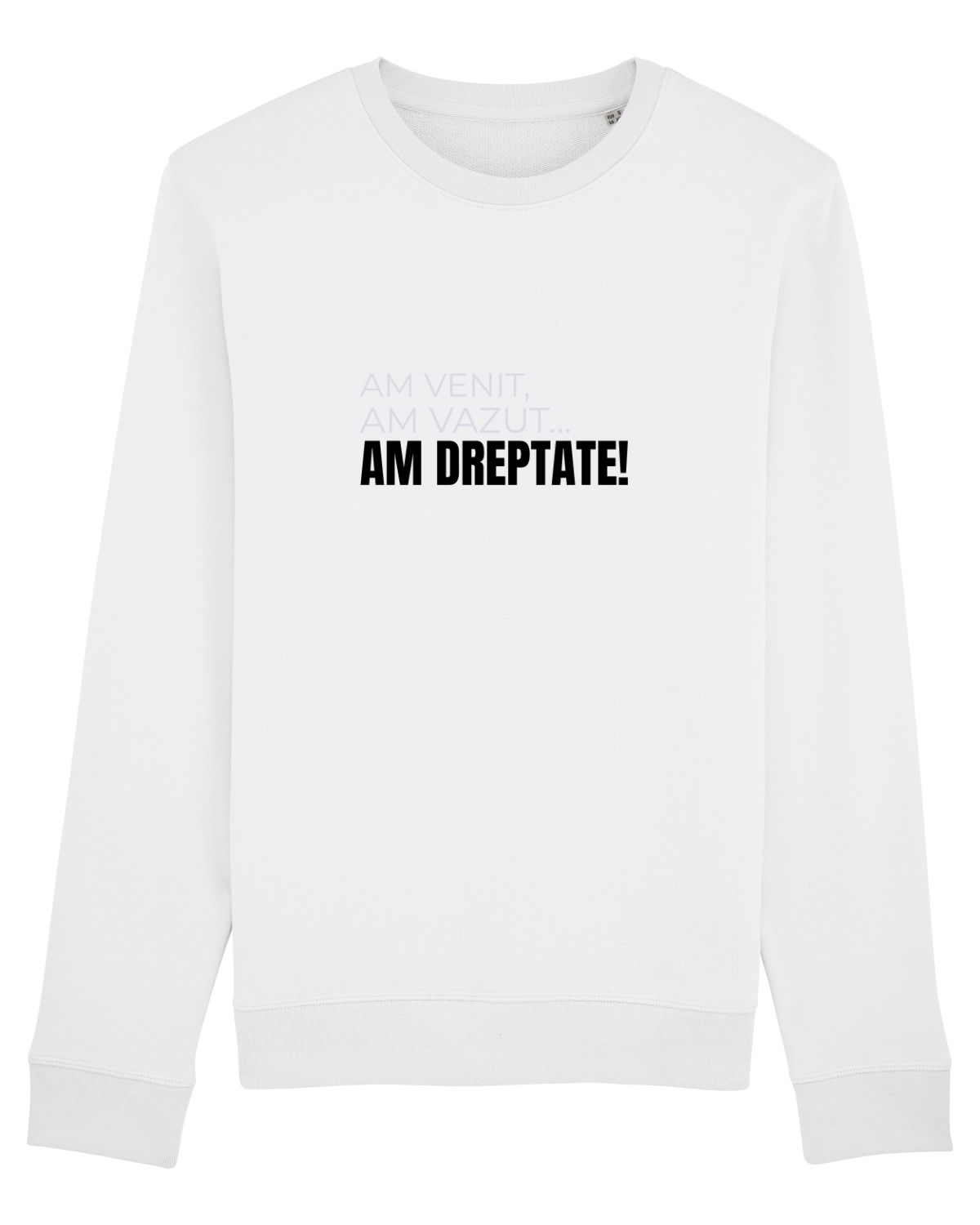 Bluză mânecă lungă Unisex Rise White