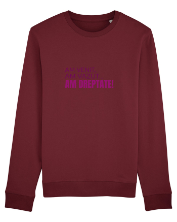 AM VENIT, am văzut, AM DREPTATE!  Burgundy