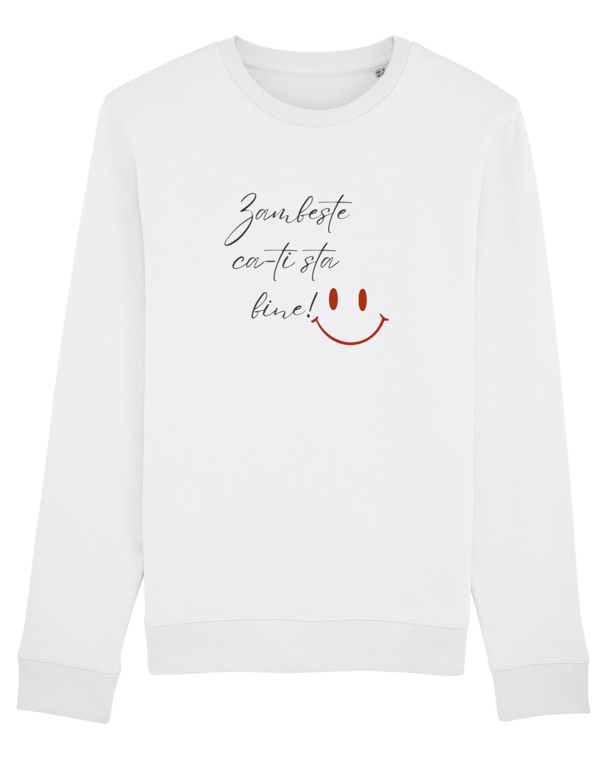 Bluză mânecă lungă Unisex Rise White