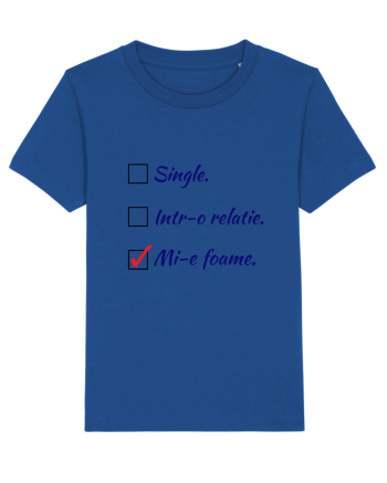 Single. Într-o relație. Mie foame. Majorelle Blue