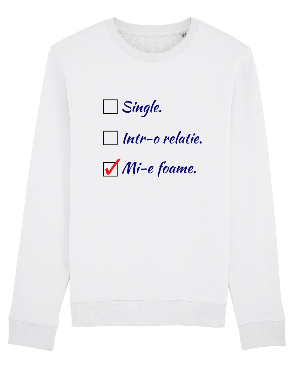 Bluză mânecă lungă Unisex Rise White
