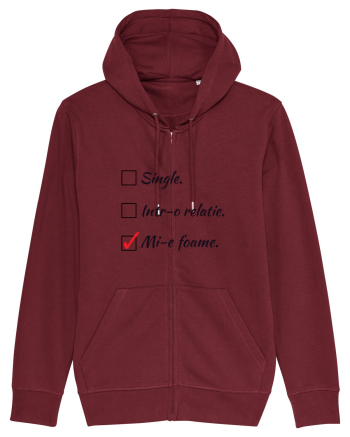 Single. Într-o relație. Mie foame. Burgundy