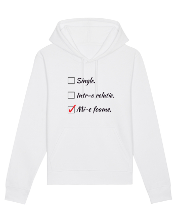 Single. Într-o relație. Mie foame. White