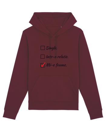 Single. Într-o relație. Mie foame. Burgundy