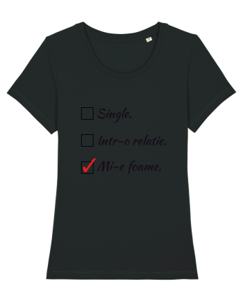 Single. Într-o relație. Mie foame. Black