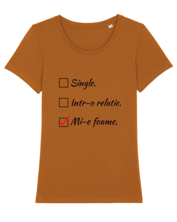 Single. Într-o relație. Mie foame. Roasted Orange