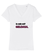 Ce zodie ești? Geloasă  Tricou mânecă scurtă guler V Damă Evoker