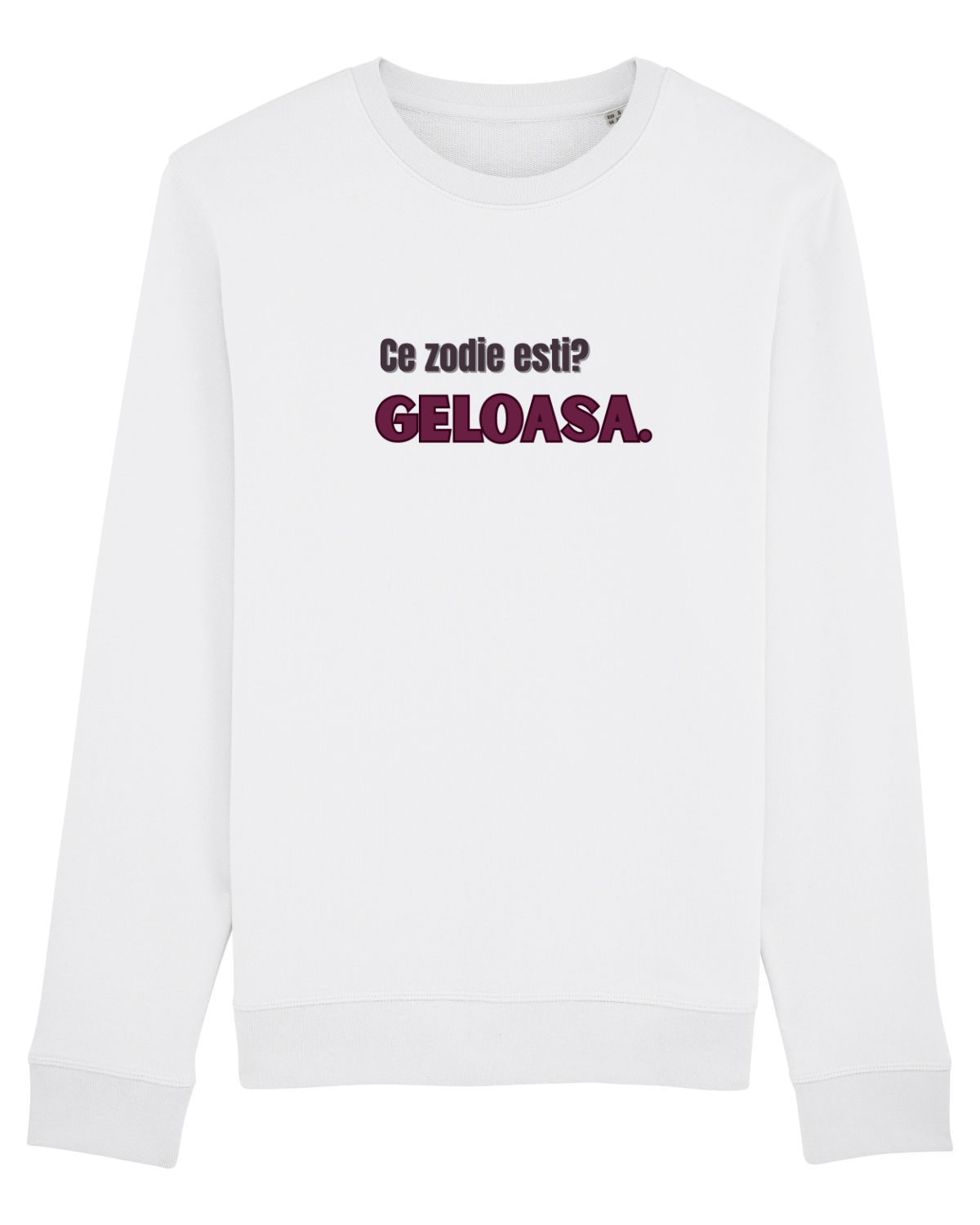 Bluză mânecă lungă Unisex Rise White