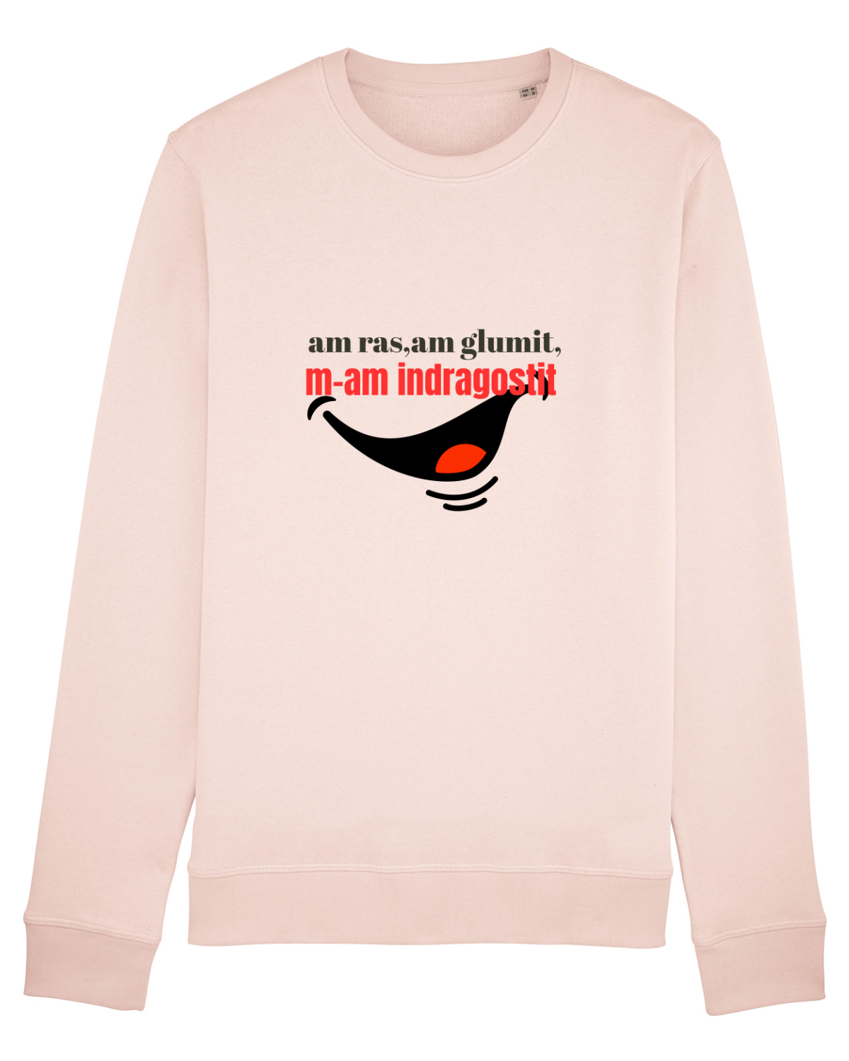 Bluză mânecă lungă Unisex Rise Candy Pink