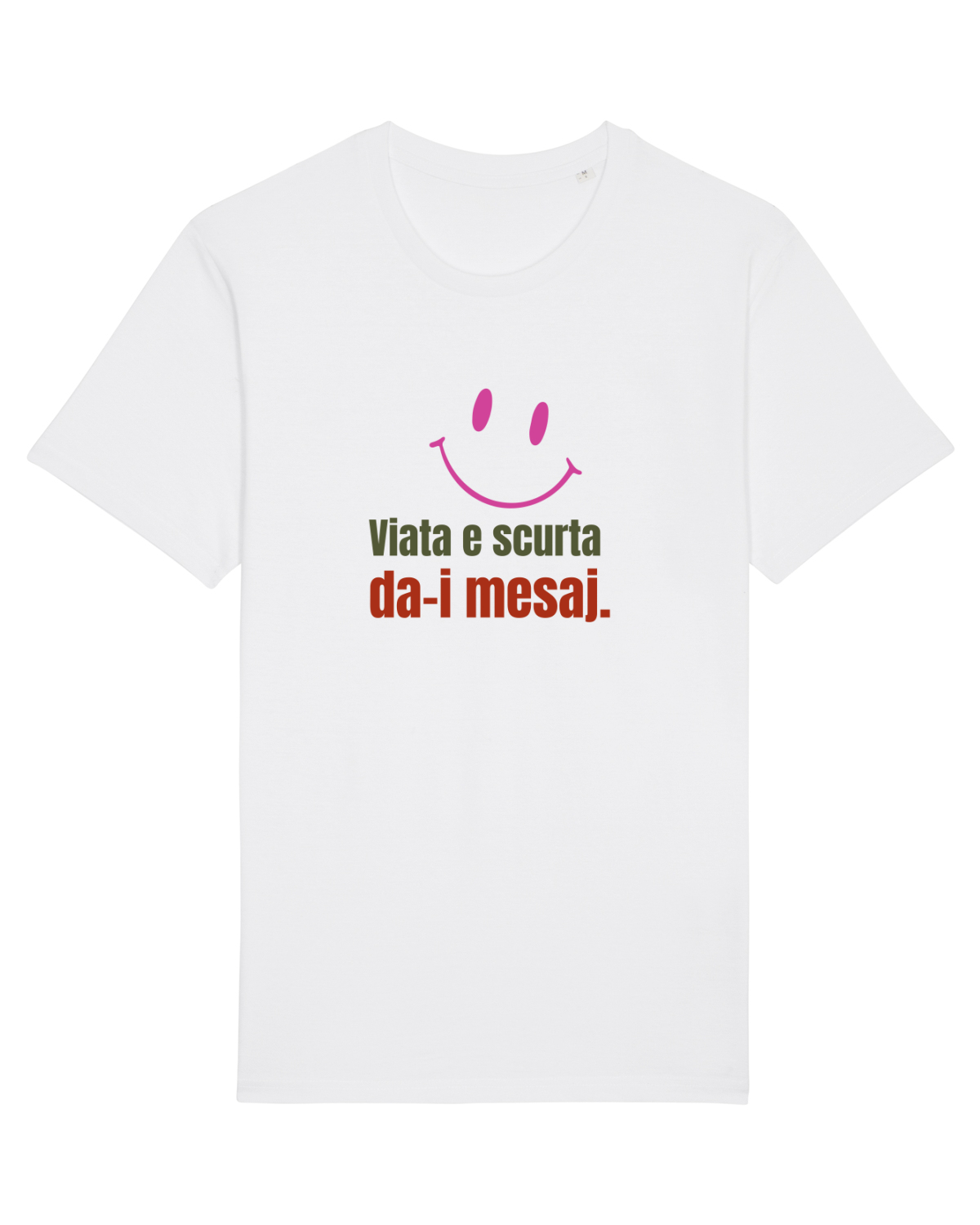 Tricou mânecă scurtă Unisex Rocker White