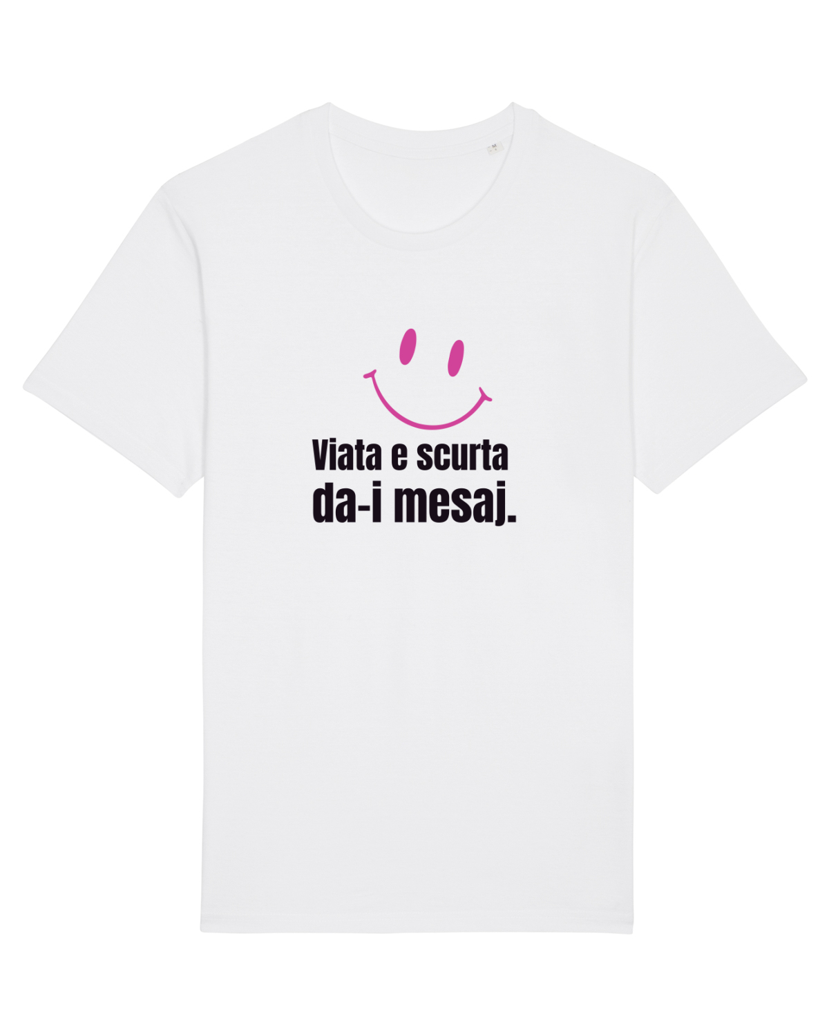 Tricou mânecă scurtă Unisex Rocker White