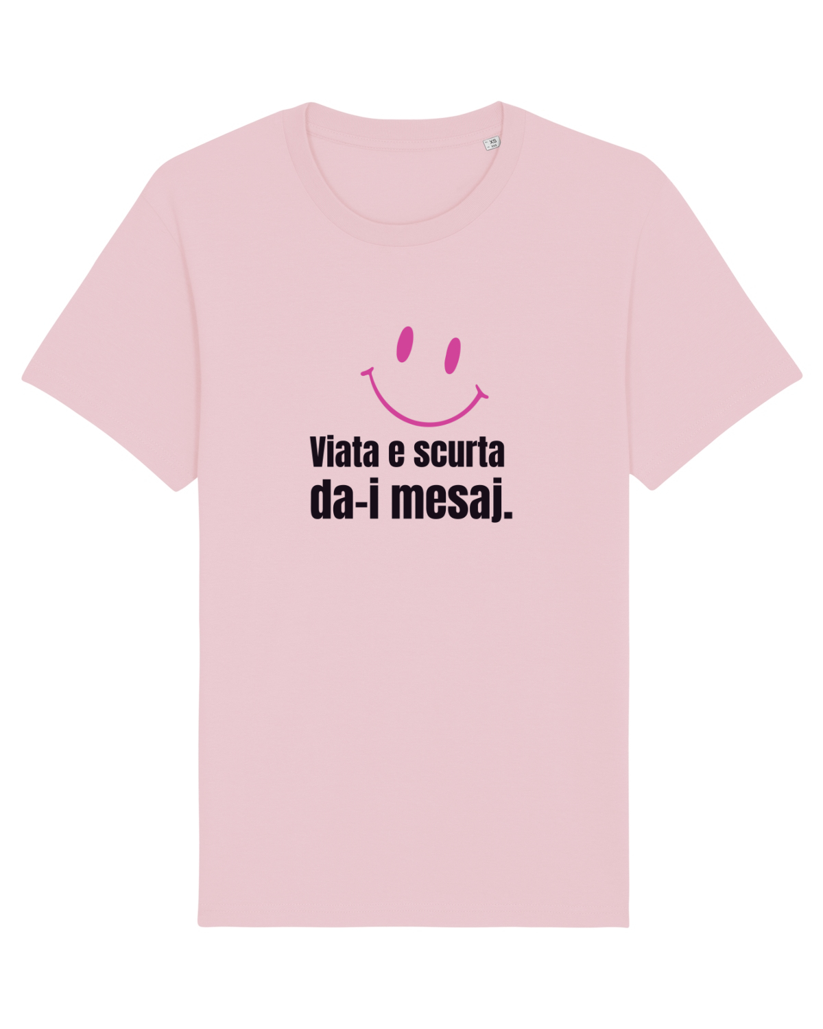 Tricou mânecă scurtă Unisex Rocker Cotton Pink