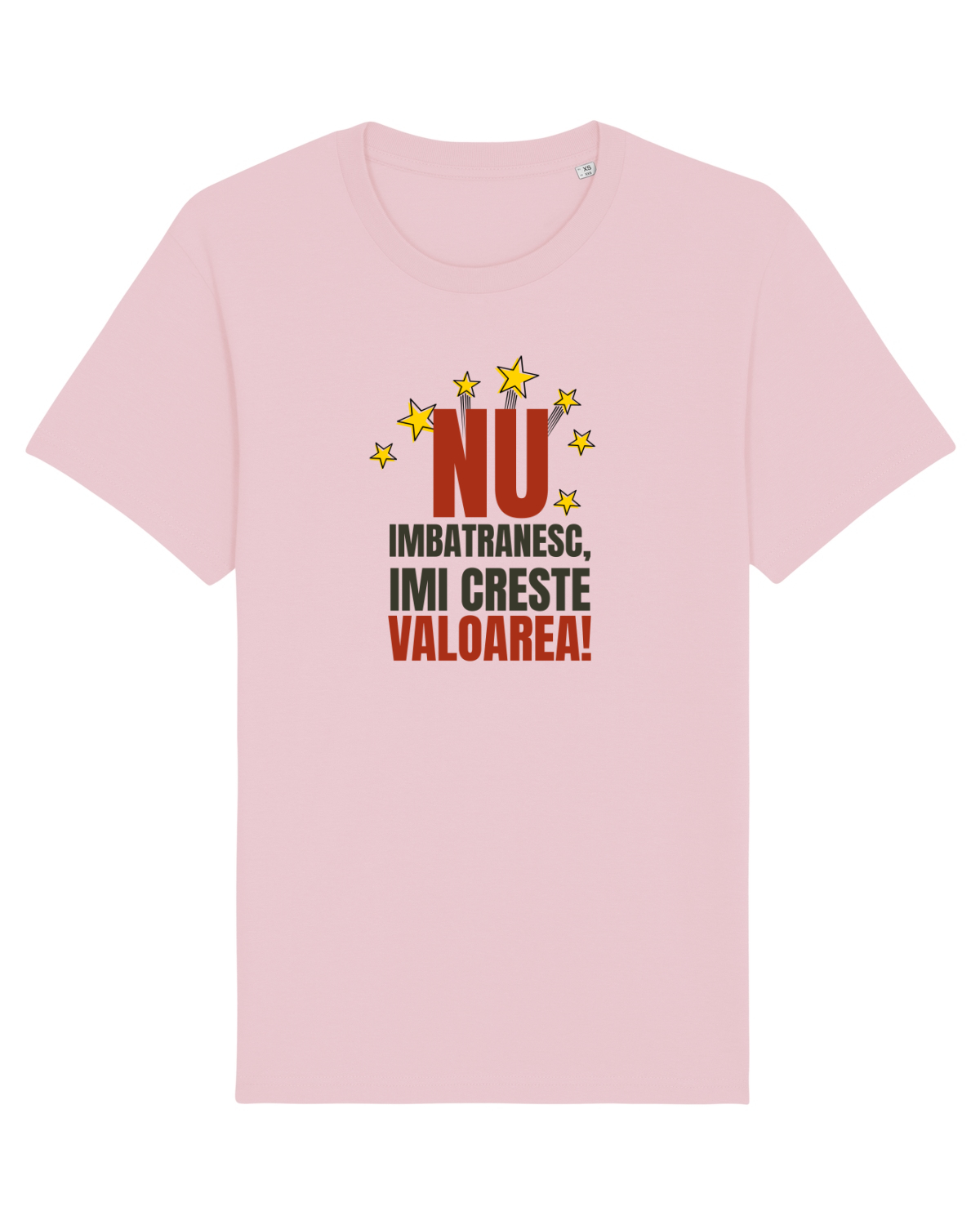 Tricou mânecă scurtă Unisex Rocker Cotton Pink