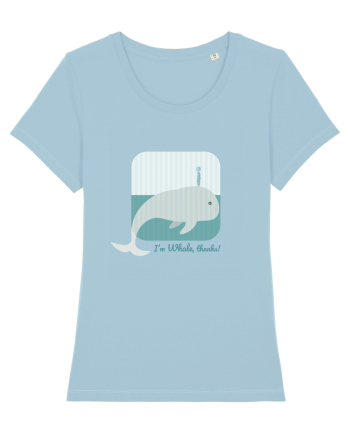 I'm Whale, Thanks! Sky Blue