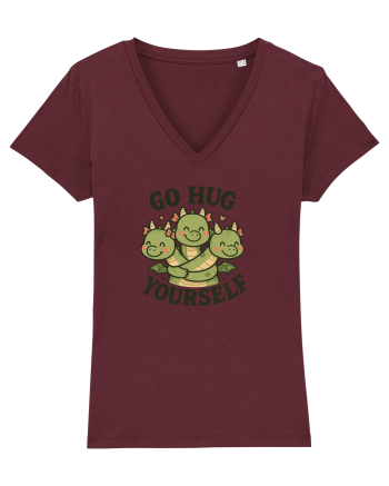 Go hug yourself - dragon style Burgundy