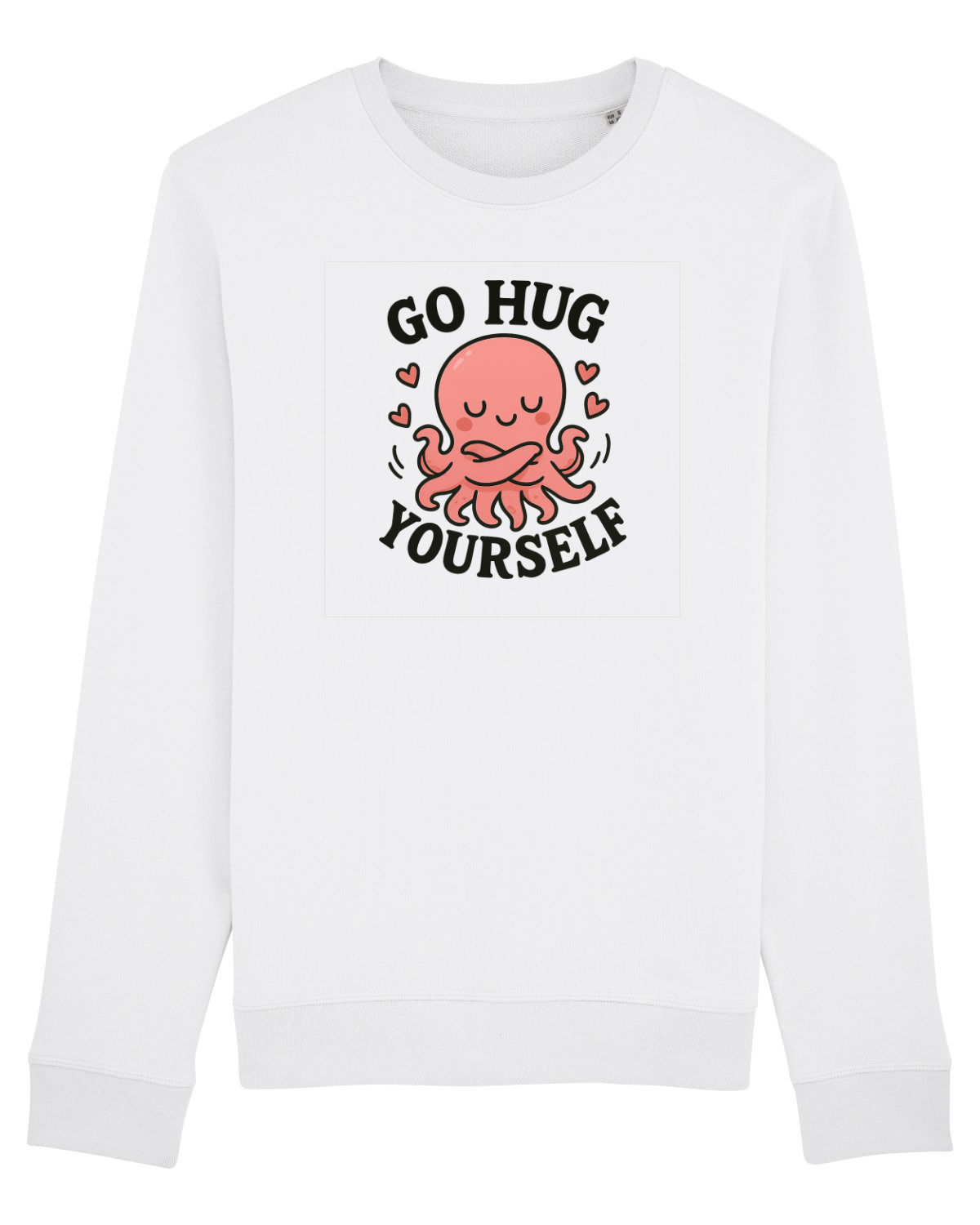 Bluză mânecă lungă Unisex Rise White