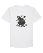 Go hug yourself - Halloween bat style Tricou mânecă scurtă guler larg Bărbat Skater