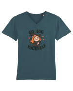 Go hug yourself - Halloween witch style Tricou mânecă scurtă guler V Bărbat Presenter