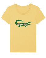 Eat RACISTS Tricou mânecă scurtă guler larg fitted Damă Expresser