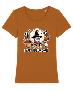 Happy  Hallo - oops! 3 Tricou mânecă scurtă guler larg fitted Damă Expresser
