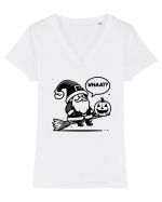 Happy  Hallo - oops! Whaat?  Tricou mânecă scurtă guler V Damă Evoker