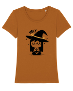 Holy Witch Tricou mânecă scurtă guler larg fitted Damă Expresser