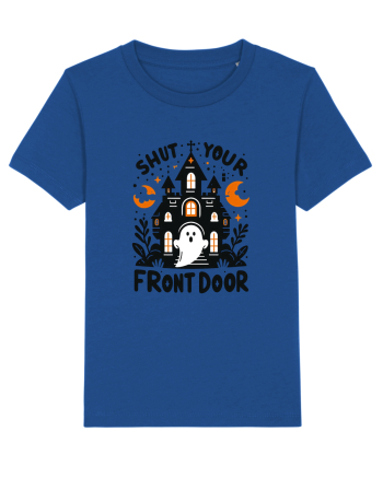 Shut your front door - cute  ghost Majorelle Blue