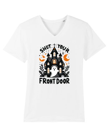 Shut your front door - cute  ghost White