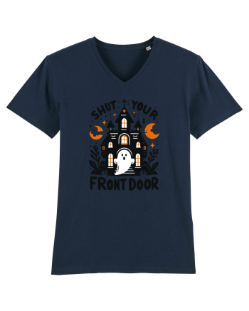 Shut your front door - cute  ghost French Navy