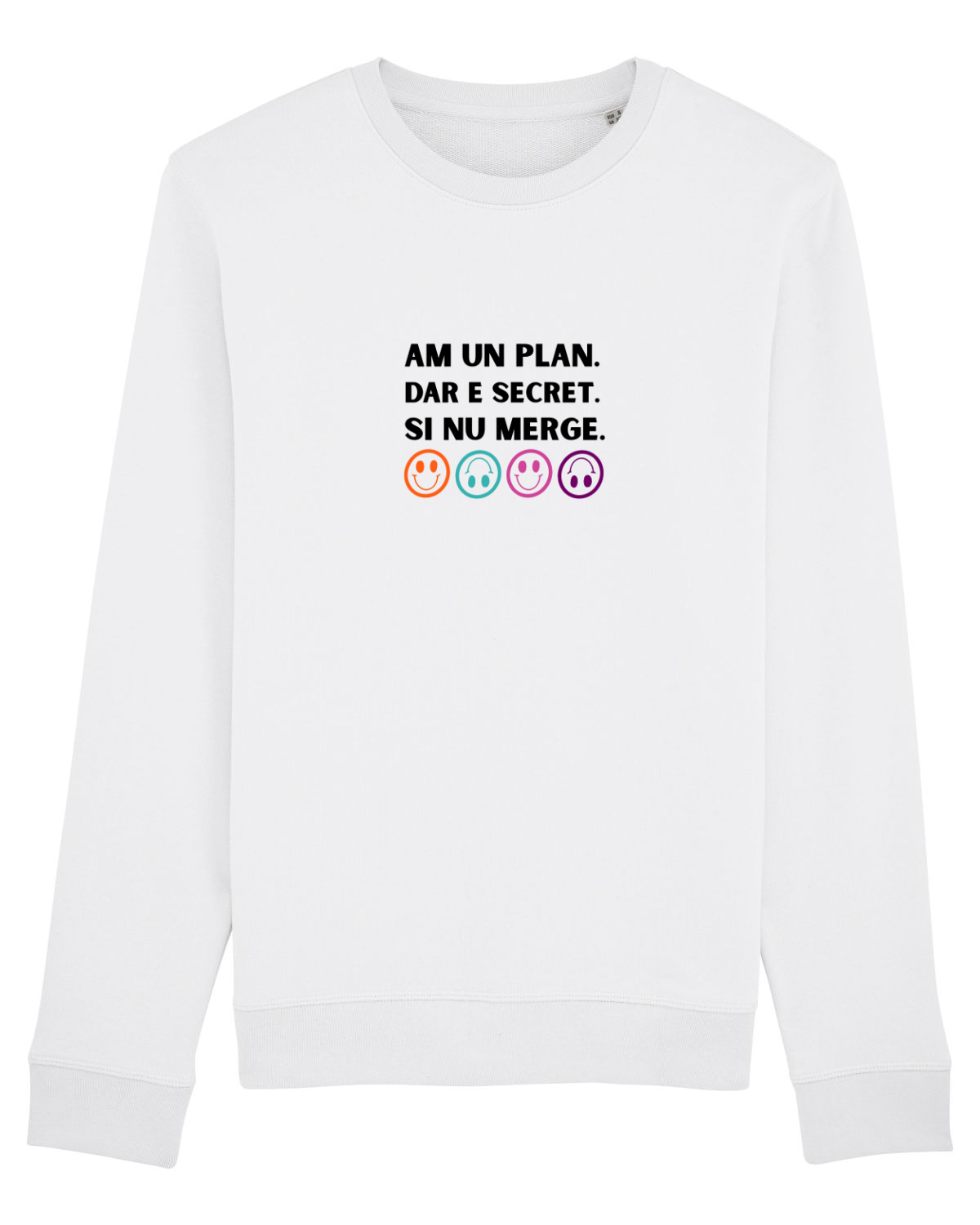 Bluză mânecă lungă Unisex Rise White